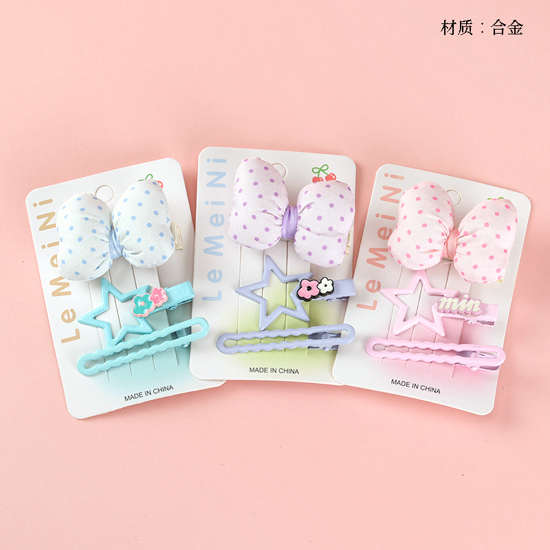 Boxed Color Cotton Bow-tie Accessories Duck Clip